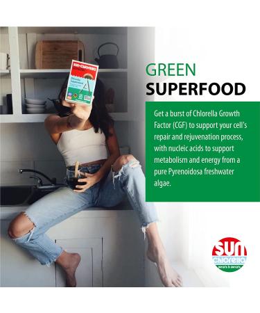 Sun Chlorella A Tablets 500mg - 600 Count | Organic Superfood Supplement - Buy Online on GoSupps.com