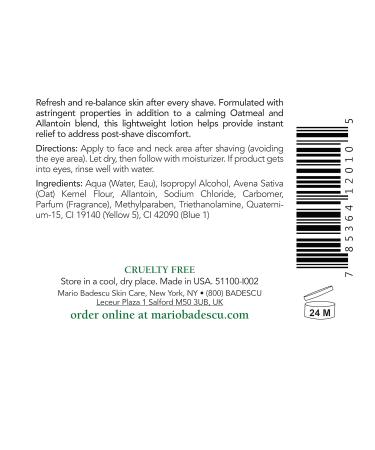 Mario Badescu Protein After Shave Lotion | Lightweight Moisturizer for Oily Sensitive Skin | Minimizes Razor Burn & Ingrown Hairs | 2 FL OZ - Buy Online on GoSupps.com