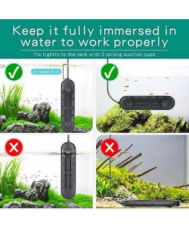 hygger Fully Submersible Aquarium Heater with External Temperature Display Controller Upgraded Double Tubes Quartz Heating Element 800W for 80-190 Gallon Suitable for Marine and Freshwater Tank 800W for 80 190 Gallon - Buy Online on GoSupps.com