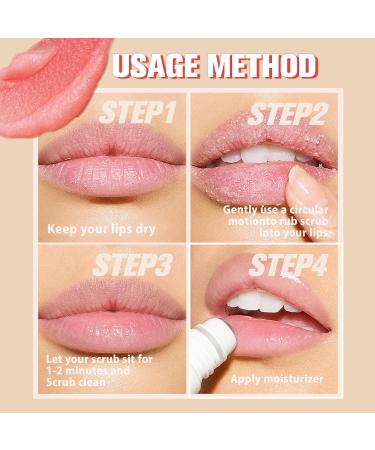 Natural Strawberry Lip Scrub | Moisturizing Exfoliator for Dry Lips | Hydrating Sugar Scrub with Essential Oils | 1.76 Oz - Buy Online on GoSupps.com