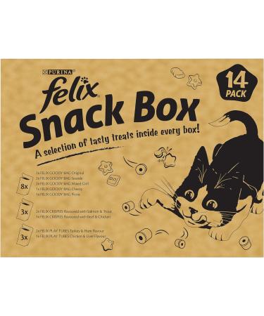 Felix Mix Cat Treats Brown Pack of 14 Assorted 54.64 g (Pack of 14) - Buy Online on GoSupps.com