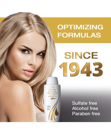 Vitamins Keratin Leave In Conditioner Moisturizer for Thin to Normal Hair - Hydrating Detangler Cream for Dry Damaged Hair - Buy Online on GoSupps.com