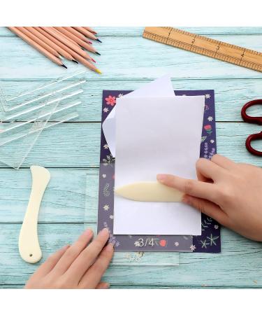 Creative Positioning Pieces Card Corners Set with Bone Folder Tool - 10 Pieces | Scrapbooking and Card Making Supplies | Transparent - Buy Online on GoSupps.com