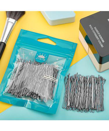 JIRIS Silver Bobby Pins 100 Count 2 Inches - Hairpins for Women, Girls & Kids - Invisible Wave Barrette Hair Clips with Storage Bag - Bulk Hair Accessories - Buy Online on GoSupps.com