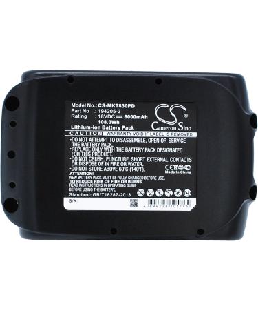 6000mAh Replacement Battery for Makita 197422-4 BL1415 BL1430 BL1815 & More | High Capacity Compatible Batteries for Power Tools - Buy Online on GoSupps.com