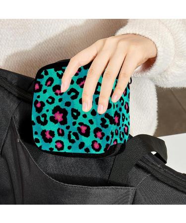 GIAPB Period Bag - Leopard Print Sanitary Napkin Storage and Makeup Pouch - Buy Online on GoSupps.com