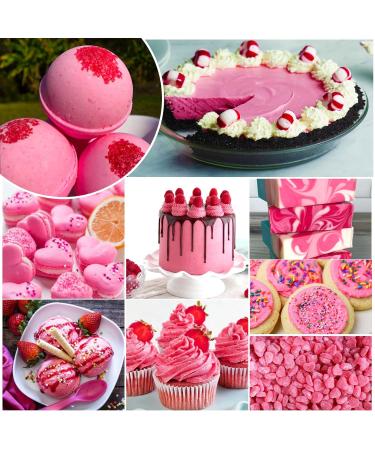 Buy Pink Liquid Food Coloring - 160ml Sugar-Free Gourmet Colors for Cakes Baking Macarons & DIY Projects - International Shipping Available - Buy Online on GoSupps.com