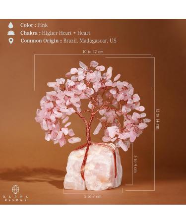 Rose Quartz Crystal Trees for Home & Office Decor | Chakra Healing & Positive Energy | Unique Spiritual Gifts for Women & Moms - Buy Online on GoSupps.com