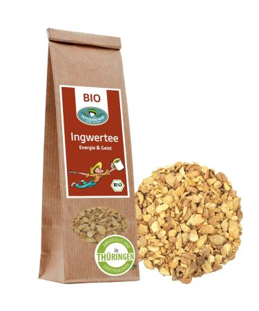 Organic ginger tea 750g - pure ginger root - Ayurvedic vitality tea - traditional - refreshing - easy sharpness - for body and mind - peppermintman organic ginger 750g