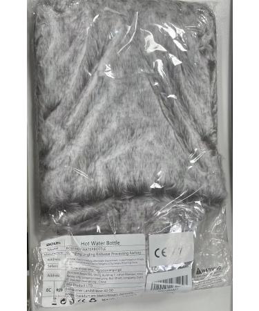 BOLEi 2L Hot Water Bottle with Luxury Faux Fur Cover - Leakproof & Large | Ideal for Pain Relief & Warmth | Brown - Buy Online on GoSupps.com