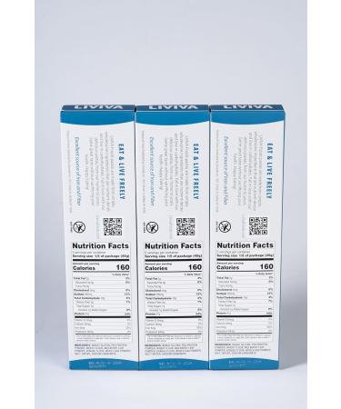 LIVIVA Low Carb High Protein KETO Pasta Trial Pk (1 Linguine 1 Spaghetti 1 Fettuccine) 135 g Protein per Box with Pea Protein & Konjac Flour - 8g Net Carbs Diabetic-Friendly - Ready to Eat in 3 4 mins - Healthy Al Dente Pasta - Buy Online on GoSupps.com