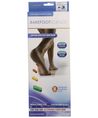 Barefoot Science 4 Step Multi Purpose Insoles Full Length Size XS XS (Child 3.5-5.5/Women 5-7.5)