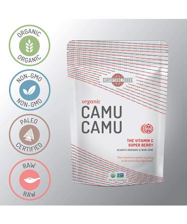 Organic Camu Camu Powder - Earthtone Foods 8 oz (226g) | Superfood Boost - Buy Online on GoSupps.com