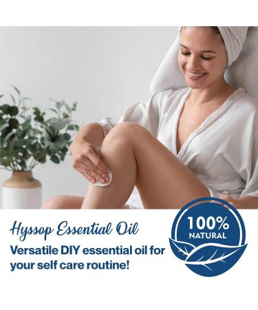 uh*Roh*Muh Organic Hyssop Essential Oil - 100% Pure & Natural Aromatherapy Oil Fresh Floral Scent USDA Certified Organic 5ml - Perfect for Diffusers - Buy Online on GoSupps.com