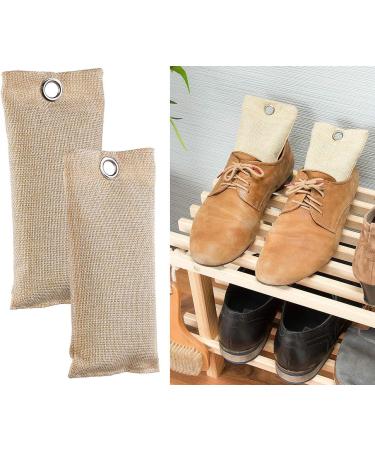 Newgen Medicals Bamboo Activated Coal Pillow - 2-in-1 Shoe Freshener & Odor Eliminator | 75g Foot Deodorizer & Dehumidifier - Buy Online on GoSupps.com