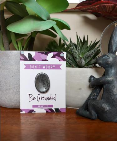 Hematite Crystal Worry Thumb Stone Meditation Spiritual Stress Relief Gift Birthday Stocking Filler Healing Energy Reiki Chakra - Buy Online on GoSupps.com