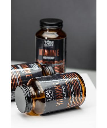 Tom Oliver Nutrition Vitamin E 400IU High Potency Softgels - Pack of 60, Highly Absorbable - Buy Online on GoSupps.com