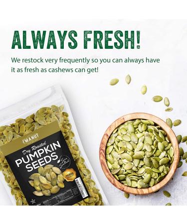 Premium 2 lb Dry Roasted Pumpkin Seeds with Sea Salt | Non-GMO, Vegan & Keto Friendly - Buy Online on GoSupps.com