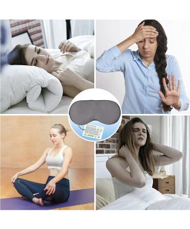Bamboo Sleeping Mask - Adjustable Eye Mask for Men & Women - Soft Breathable Night Sleep Mask - Dark Gray - Buy Online on GoSupps.com