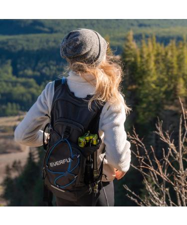 EVERFUN Hydration Backpack - 2L Water Bladder, Lightweight Insulated Tactical Pack for Hiking, Cycling, Camping - Black - Buy Online on GoSupps.com