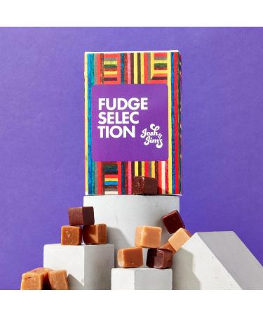Josh & Jim's Fudge Selection Pack Clotted Cream Fudge Caramel Sea Salt Fudge Fudge Selection Variety Multipack Traditional British Recipe Suitable For Vegetarians 3x150g - Buy Online on GoSupps.com