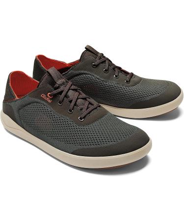 OLUKAI Moku Pae Boat Shoes - Island Salt/Koi | No-Tie Laces, Lightweight Mesh, Comfort Fit | Size 10.5 - Buy Online on GoSupps.com