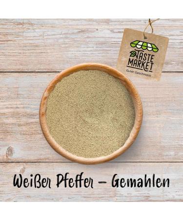  TASTE Guter Geschmack 10 x 1 kg of ground white pepper powder spices white peppercorns universal spices ground white pepper - Buy Online on GoSupps.com