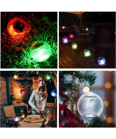 Solar Pool Lights Floating Globe Lights Waterproof Floating Lights with 7 Changing Colors 2pcs (As Shown) - Buy Online on GoSupps.com