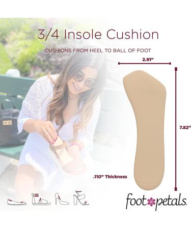 Foot Petals Women's Insole Comfort Cushion - Khaki, One Size - Buy Online on GoSupps.com