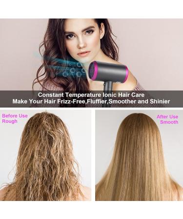 1800W Professional Salon Hair Dryer | Fast Drying Anion Technology with Diffuser & Nozzles | Portable & Foldable for Home Use - Buy Online on GoSupps.com