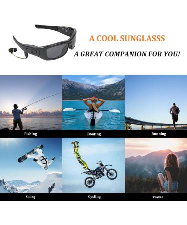 Hereta Bluetooth Camera Sunglasses - Full HD 1080p Video & UV Protection - SM-21B for Outdoor Adventures - Buy Online on GoSupps.com