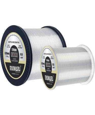 RIKIMARU 100% Soft Fluoro Fishing Line | Clear 8LB/0.26mm/300Yds - Buy Online on GoSupps.com