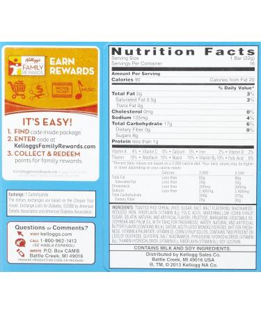 Kellogg's Rice Krispies Treats Original - 0.78 oz - 16 ct | Buy Internationally - Fast Shipping - Buy Online on GoSupps.com