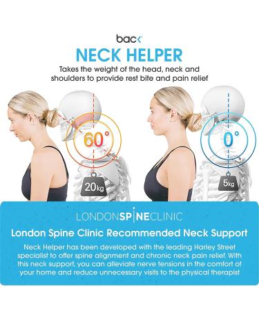 Neck Helper: Revolutionary Neck Brace for Neck Pain & Support - Blue Medium - Buy Online on GoSupps.com
