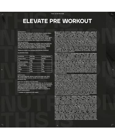 Bulk Elevate Pre Workout Booster - Orange-Mango Flavor 660g (20 Servings) | Best International Shipping - Buy Online on GoSupps.com