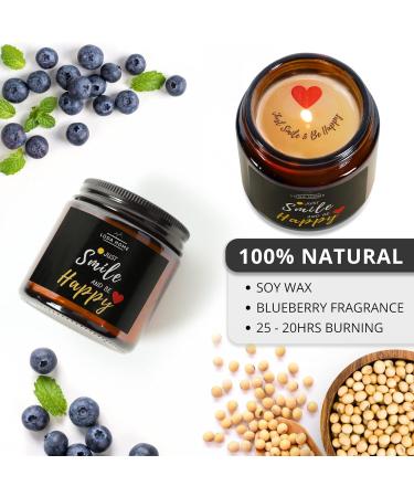 Handmade Blueberry Scented Candles | Unique Candles Gifts for Women Moms & Friends | Perfect Birthday & Mother's Day Gifts - Buy Online on GoSupps.com