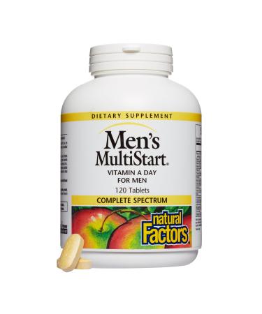 Natural Factors Men's MultiStart Vitamin A Day for Men 120 Tablets