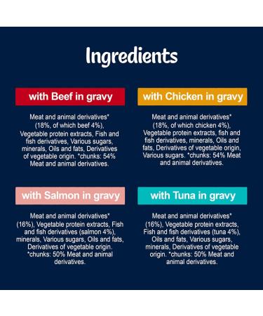 Felix Tasty Shreds Mixed Selection in Gravy Cat Food 12x80g Pack of 4 - Buy Online on GoSupps.com