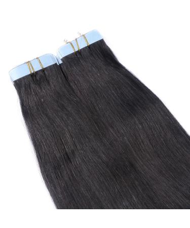 Buy Tape-In Hair Extensions - #1B/Sky Ombre - 70cm - 100% Remy Real Hair - 10 Bricks - 4cm Wide - Tress by Novon Hair Extensions - Buy Online on GoSupps.com