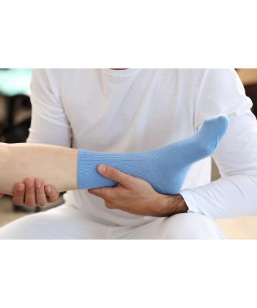 Diabetic Elastic Cotton Socks for Swollen Feet | 8 Pairs | Mens & Womens 8-9.5 | Multicoloured - Buy Online on GoSupps.com