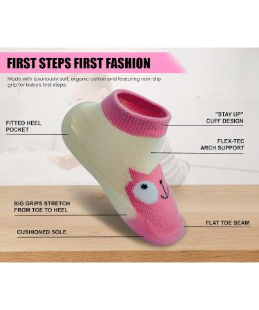 Dookeh Baby Shoes Soft Sole Sneakers 6-9 Months - Pink - Buy Online on GoSupps.com