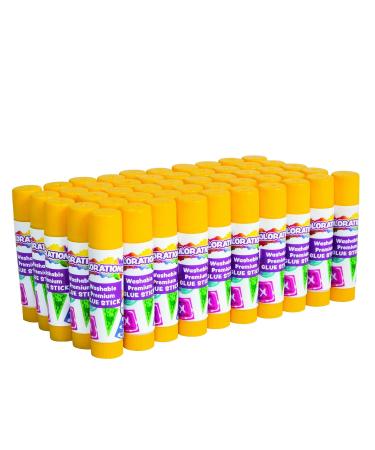 Colorations Washable Glue Sticks Premium Classroom Art Supplies Safe Easy-To-Spread Adhesive Preschool School Projects Crafts Scrapbook Glue White Glue Stick Dries Clear Bulk 50 Pack White Pack of 50 - Buy Online on GoSupps.com
