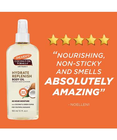 Palmer's Coconut Oil Formula Body Oil 5.1 oz - Nourishing Moisturizer for Radiant Skin - Buy Online on GoSupps.com