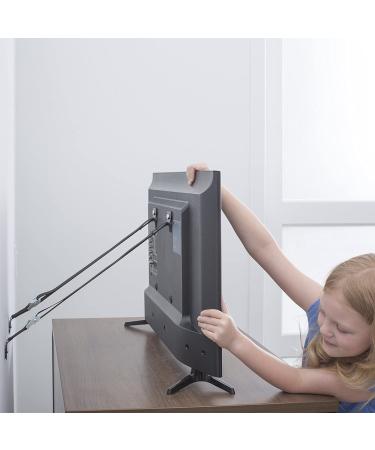 The Baby Lodge TV and Furniture Anti Tip Straps - Safety Furniture Wall Anchors for Baby Proofing Flat Screen TV  Dresser  Bookcase  Cabinets  and More - All Metal  No Plastic Parts (2 Pack  Black) - Buy Online on GoSupps.com