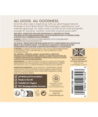 Baylis & Harding Goodness Kids Strawberry Swirl Natural Body Wash 500 ml (Pack of 15) - Vegan Friendly Strawberry Swirl Body Wash 500 ml (Pack of 15) - Buy Online on GoSupps.com