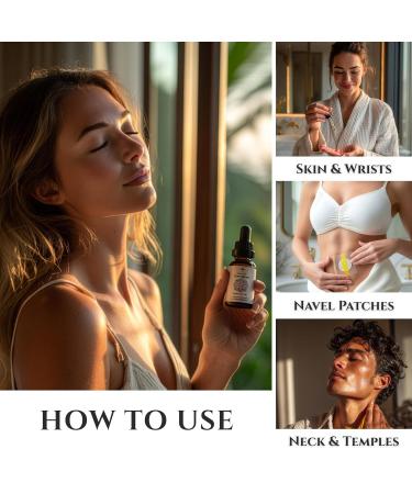 TODICAMP Anxiolytic Navel Patch & Skin Application Calming Essential Oil Blend for Relief & Relaxation - Bergamot Orange Ylang Ylang Frankincense Lemongrass in Castor Oil - 0.34oz - Buy Online on GoSupps.com