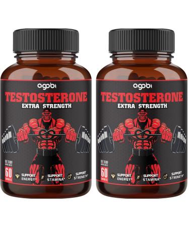 Herbal Test Support for Male Supplement - Support Efficiency, Speed, Strength, Flexibility - Body Booster Equivalent 9200mg - 2 Packs 60caps - 120 Veggie Capsules 2-Month Supply