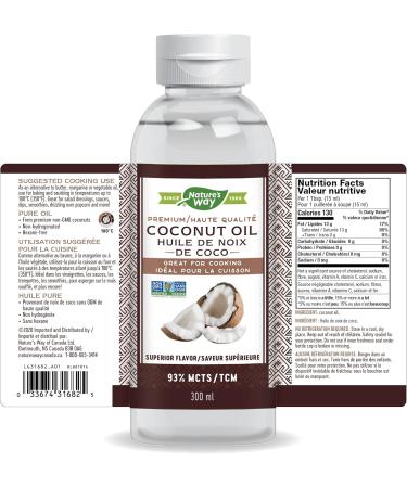 Nature's Way Liquid Coconut Oil / 300 ml biege 300 ml (Pack of 1) - Buy Online on GoSupps.com