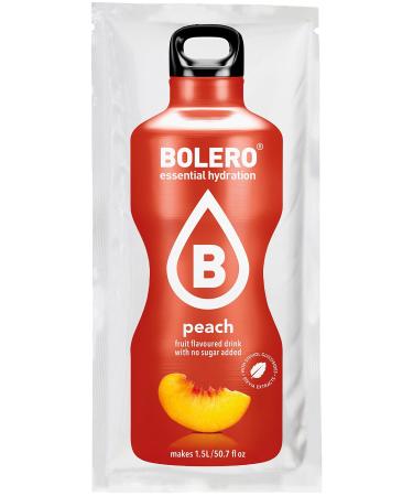 Bolero Drinks Peach 12 x 9g Peach 9 g (Pack of 12)