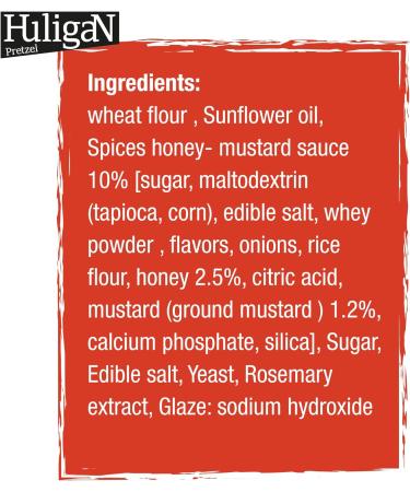 HuligaN Pretzel Crush 18-Pack: Honey Mustard Flavored Snack, 65g Each - Buy Online on GoSupps.com